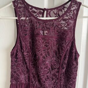 Burgundy lace dress from Francesca’s